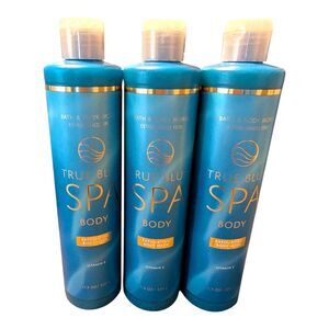 3X Bath Body Works True Blue Spa Exfoliating Body Wash New Limited Edition